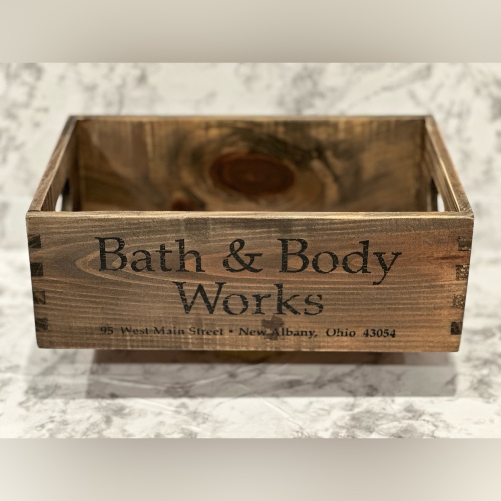 Bath and Body Works Wood Caddy